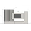 Infinity 2.0 Cashmere/Marmo Nero/Eiken TV Meubel Set 220