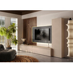 Benvenuto Design Infinity 2.0 Cashmere/Marmo Nero/Eiken TV Meubel Set 220