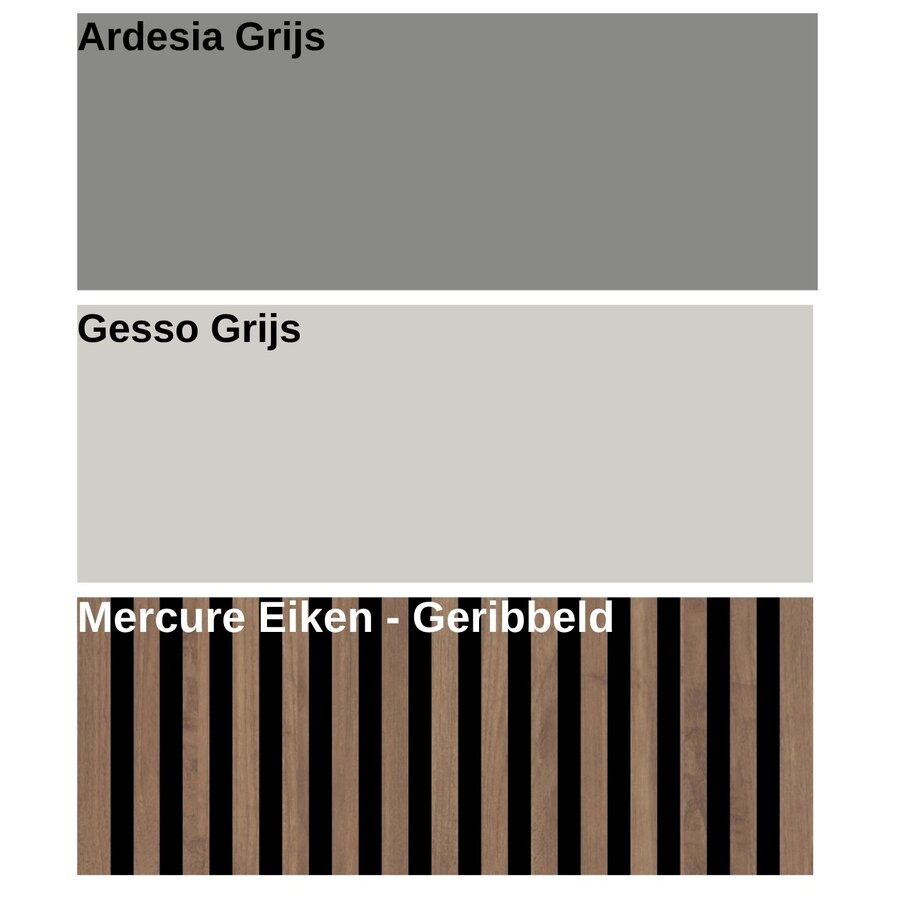 Infinity 2.0 Ardesia/Gesso/Eiken TV Meubel Set 222
