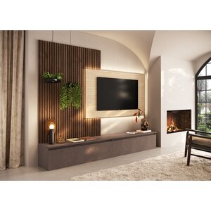 Benvenuto Design Infinity 2.0 Brons/Travertin/Eiken TV Meubel Set 223