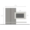 Infinity 2.0 Brons/Marmer Wit/Eiken TV Meubel Set 224