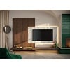 Infinity 2.0 Brons/Marmer Wit/Eiken TV Meubel Set 224