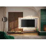 Benvenuto Design Infinity 2.0 Brons/Marmer Wit/Eiken TV Meubel Set 224