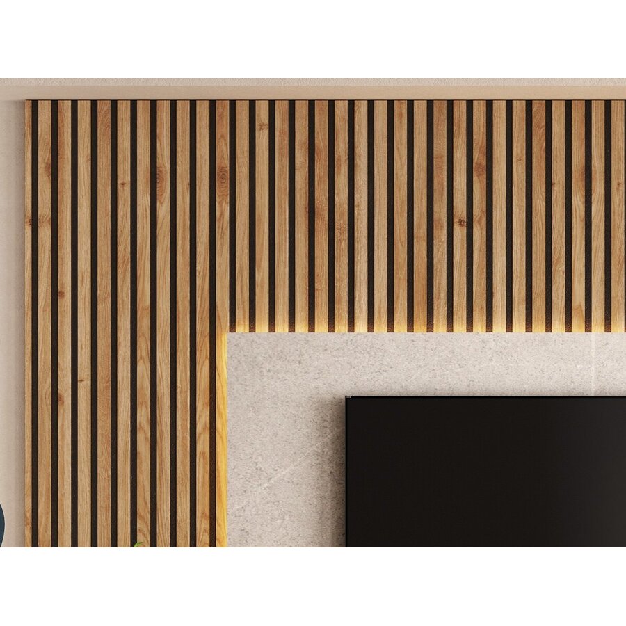 Infinity 2.0 HG Wit/Steengrijs/Eiken TV Meubel Set 225