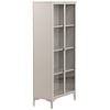 Piring Beige / Glas Opbergkast H190 cm