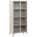 Hjem Interiors Piring Beige / Glas Opbergkast H190 cm