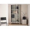 Piring Beige / Glas Opbergkast H190 cm