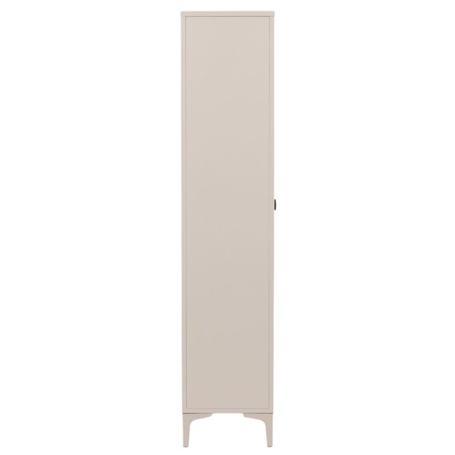 Piring Beige / Glas Opbergkast H190 cm