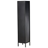 Cali Zwart Vitrinekast Slim H180 cm