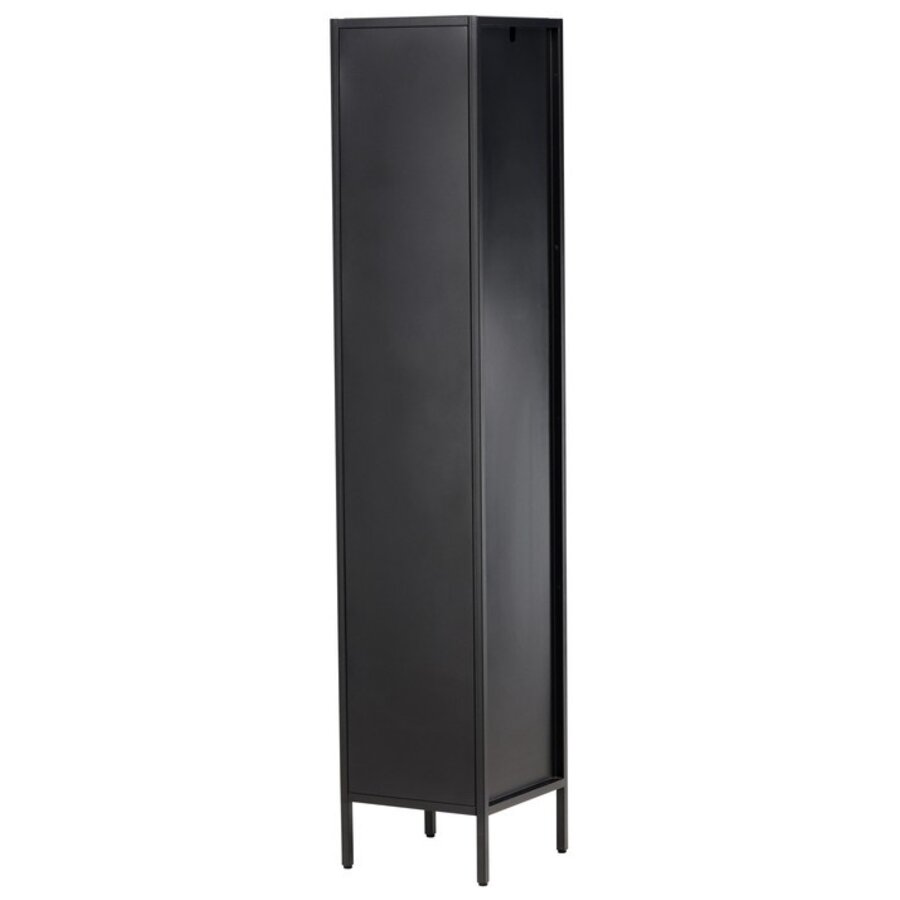 Cali Zwart Vitrinekast Slim H180 cm