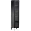 Cali Zwart Vitrinekast Slim H180 cm