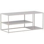 Hjem Interiors Staal Beige Salontafel Rechthoek 120x50 cm