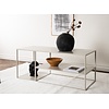 Staal Beige Salontafel Rechthoek 120x50 cm