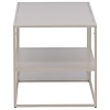 Staal Beige Salontafel Rechthoek 120x50 cm