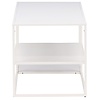 Staal Witte Salontafel Rechthoek 120x50 cm