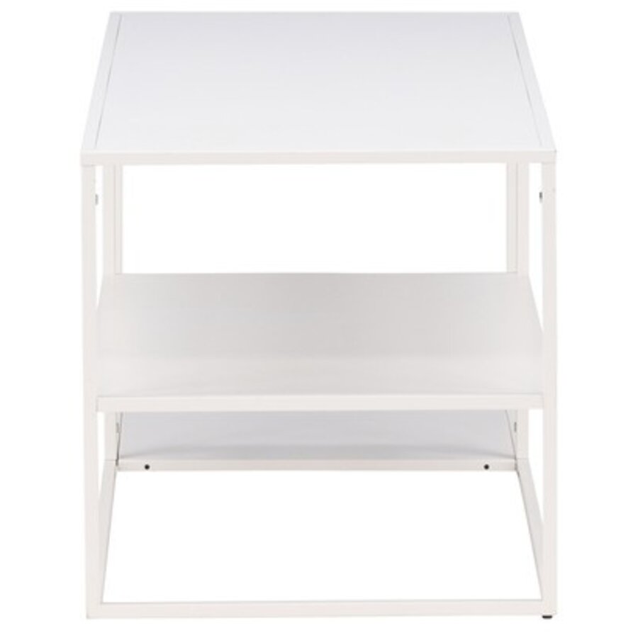 Staal Witte Salontafel Rechthoek 120x50 cm