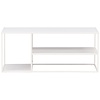 Staal Witte Salontafel Rechthoek 120x50 cm