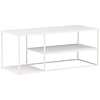 Staal Witte Salontafel Rechthoek 120x50 cm