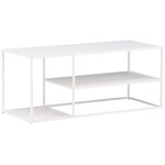 Hjem Interiors Staal Witte Salontafel Rechthoek 120x50 cm