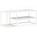 Staal Witte Salontafel Rechthoek 120x50 cm