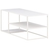 Staal Witte Salontafel Rechthoek 120x50 cm