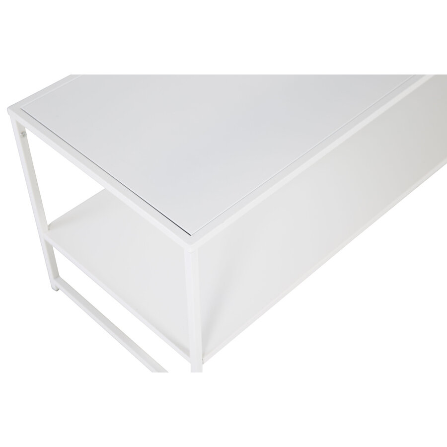 Staal Witte Salontafel Rechthoek