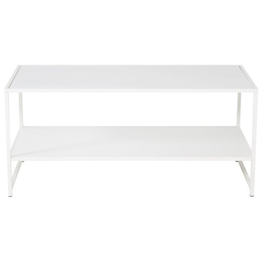 Staal Witte Salontafel Rechthoek