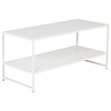 Staal Witte Salontafel Rechthoek