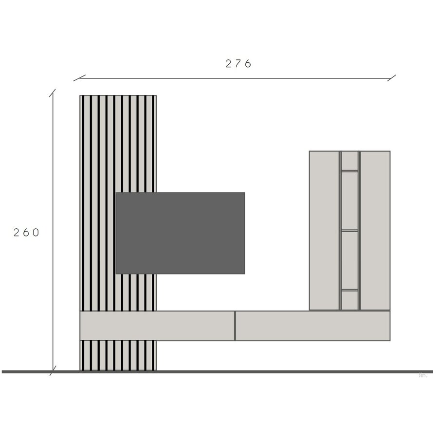 Infinity 2.0 Brons/Cashmere/Eiken TV Meubel Set 228