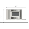 Infinity 2.0 Lava/Marmer Wit/Eiken TV Meubel Set 229