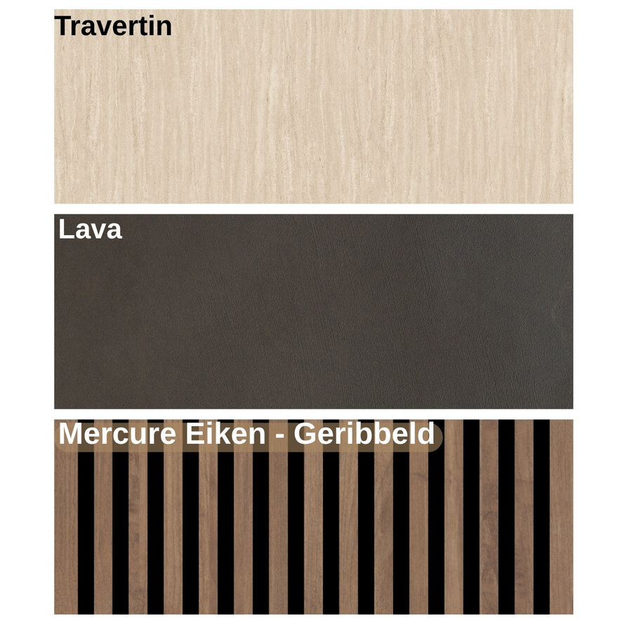 Infinity 2.0 Lava/Travertin/Eiken TV Meubel Set 232