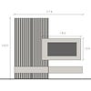 Infinity 2.0 Lava/Travertin/Eiken TV Meubel Set 232