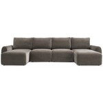 Innovation Living Norum Cederbruin U-Vorm Slaapbank Gebogen Armleuningen Innovation Living Norum Cederbruin U-Vorm Slaapbank Gebogen Armleuningen