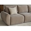 Norum Mocha Slaapbank met Chaise Longue Gebogen Armleuningen