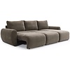 Norum Cederbruin Slaapbank met Chaise Longue Gebogen Armleuningen