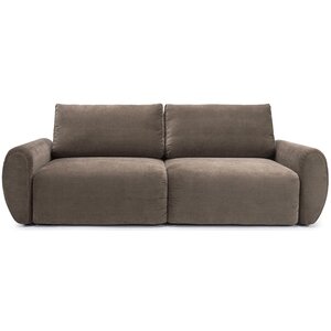 Innovation Living Norum Cederbruin Slaapbank Met Gebogen Armleuningen Innovation Living Norum Cederbruin Slaapbank Met Gebogen Armleuningen
