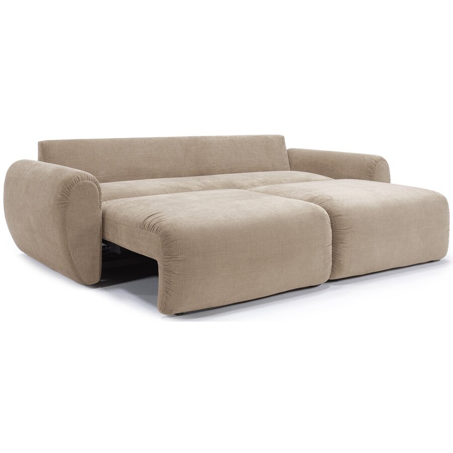 Norum Mocha Slaapbank Met Gebogen Armleuningen