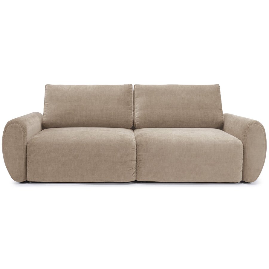 Norum Mocha Slaapbank Met Gebogen Armleuningen