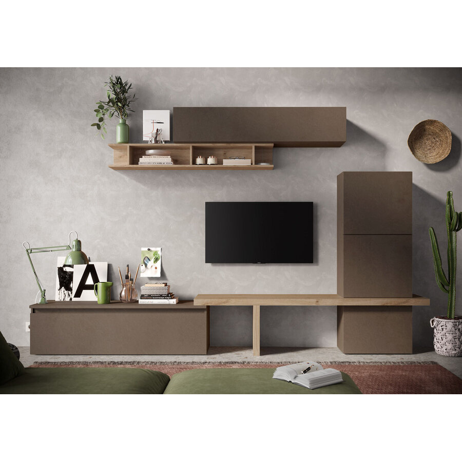 Infinity 2.0 Brons/Kadiz Eiken TV Meubel Set 250 Infinity 2.0 Brons/Kadiz Eiken TV Meubel Set 250