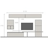 Infinity 2.0 Argilla/Brons/Eiken TV Meubel Set 251 Infinity 2.0 Argilla/Brons/Eiken TV Meubel Set 251