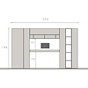 Infinity 2.0 Cashmere/Eiken Werkkamer Set 267 Infinity 2.0 Cashmere/Eiken Werkkamer Set 267