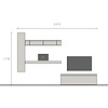Infinity 2.0 Argilla/Eiken Werkkamer Set 269 Infinity 2.0 Argilla/Eiken Werkkamer Set 269