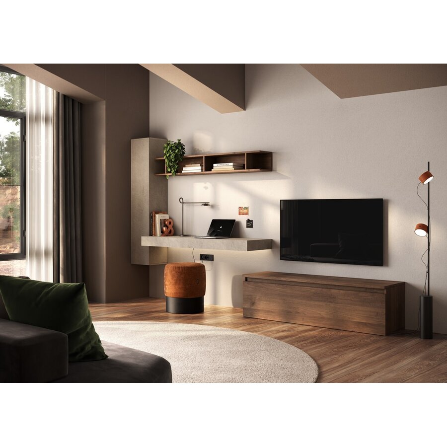 Infinity 2.0 Argilla/Eiken Werkkamer Set 269 Infinity 2.0 Argilla/Eiken Werkkamer Set 269