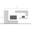 Infinity 2.0 Brons/Cashmere Werkkamer Set 270