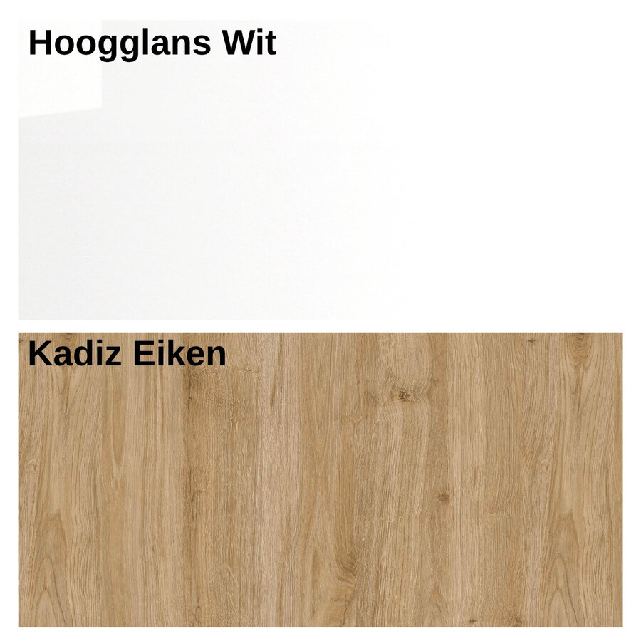Infinity 2.0 Hoogglans Wit/Eiken Werkkamer Set 272 Infinity 2.0 Hoogglans Wit/Eiken Werkkamer Set 272