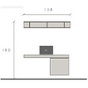 Infinity 2.0 Hoogglans Wit/Eiken Werkkamer Set 272 Infinity 2.0 Hoogglans Wit/Eiken Werkkamer Set 272