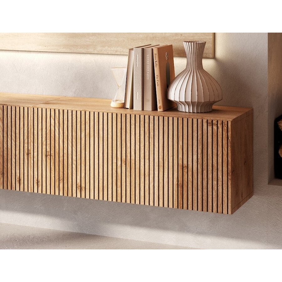 Infinity 2.0 Travertin/Kadiz Eiken TV Meubel Set 280 Infinity 2.0 Travertin/Kadiz Eiken TV Meubel Set 280