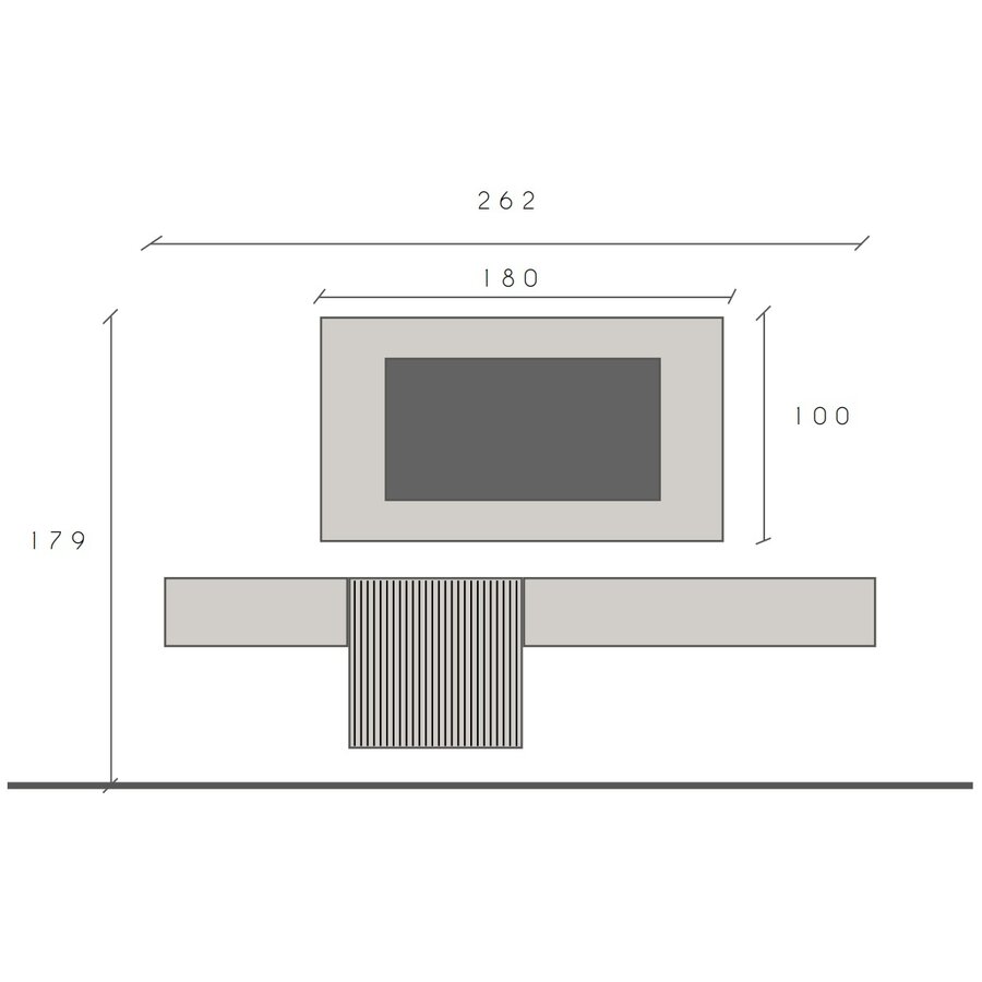 Infinity 2.0 Brons/Cashmere/Eiken TV Meubel Set 282 Infinity 2.0 Brons/Cashmere/Eiken TV Meubel Set 282