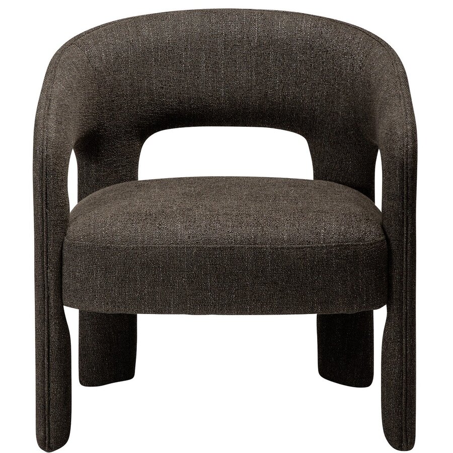Splendor Bruin Bouclé Loungestoel Splendor Bruin Bouclé Loungestoel
