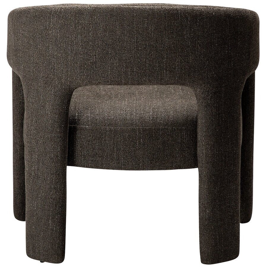 Splendor Bruin Bouclé Loungestoel Splendor Bruin Bouclé Loungestoel
